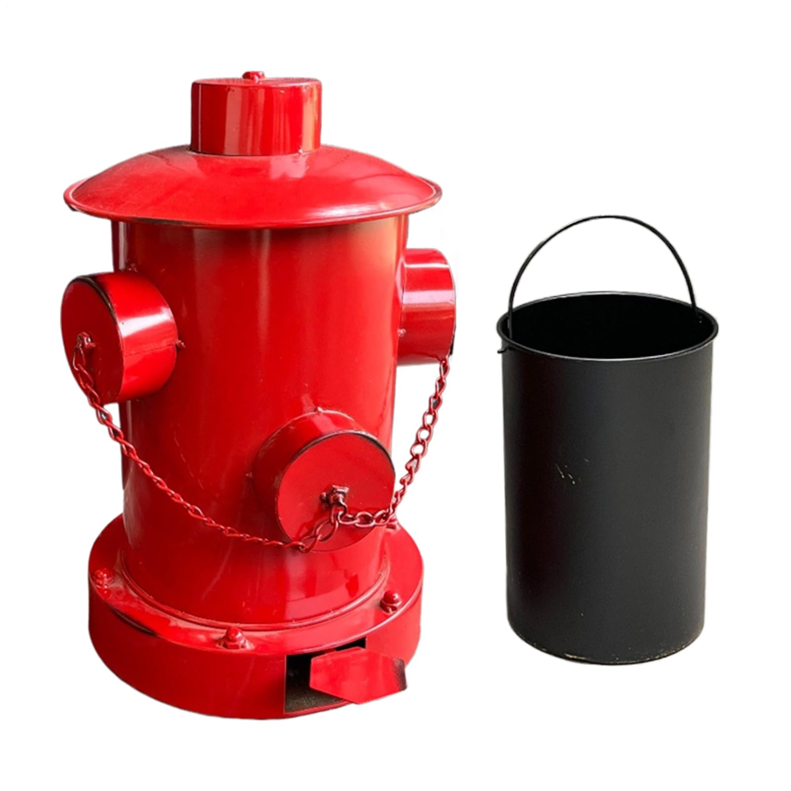 Poubelle De Cuisine - Bac Grande Capacité En Forme De Bouche D'Incendie Avec Pédale | Corbeille À Déchets Cuisine, Pour Extérieur Voiture Bureau Maison Chambre Salle Bains, Commodité Sans Contact