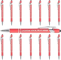 Vista 12 de 10 bolígrafos personalizados a granel, bolígrafo personalizado, bolígrafo grabado con nombre, logotipo, lápiz capacitivo para pantallas táctiles, a
