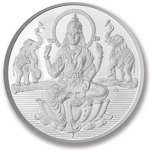 BIS Hallmarked Silver Coin 20 grams Sitting Lakshmi and Shree