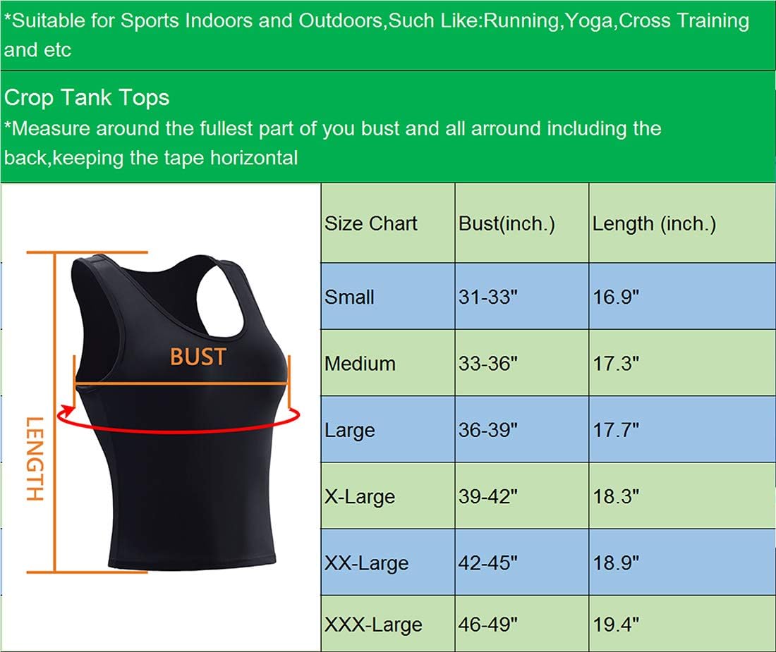 NELEUS Women's Running Crop Tank Tops Dry Fit Workout Athletic Crop Shirts Pack of 3 - Image 3