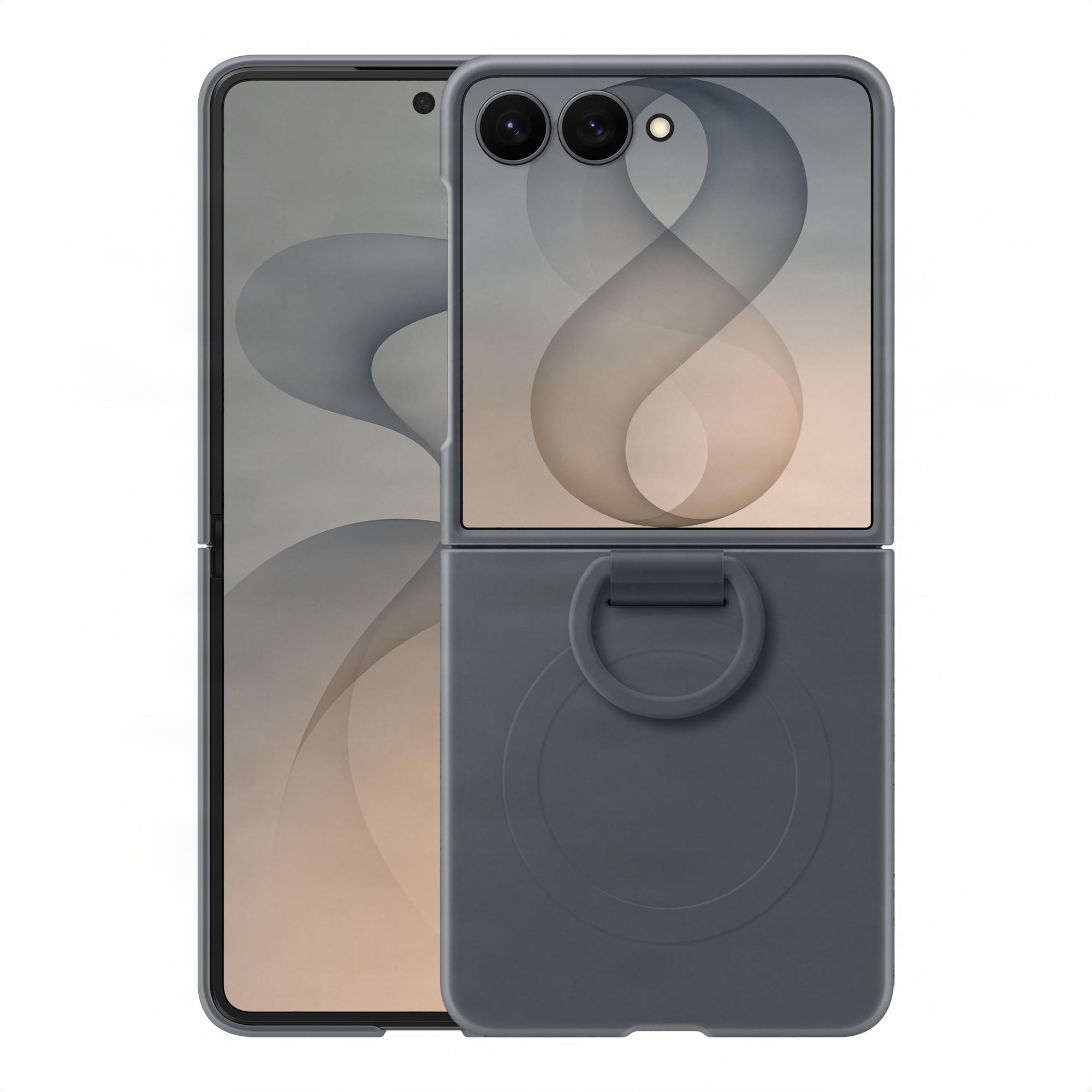 Samsung Official Silicone Ring Magnet Case for Galaxy Z Flip8 Graphite
