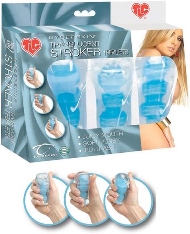 Topco Tlc Cyberskin Translucent Stroker Triplets - Image 3