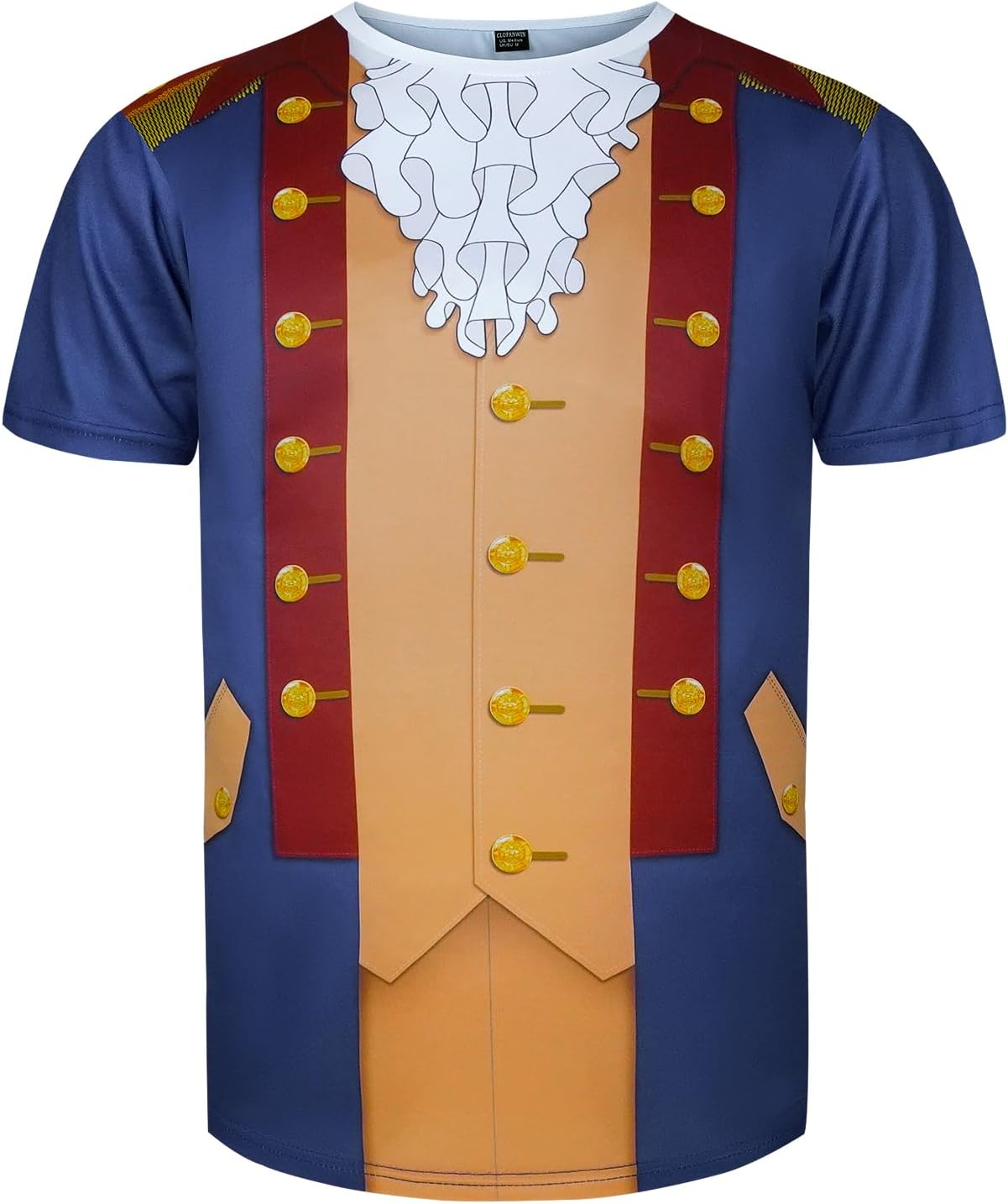 Men's Founding Father Costume Colonial Outfit T-Shirt