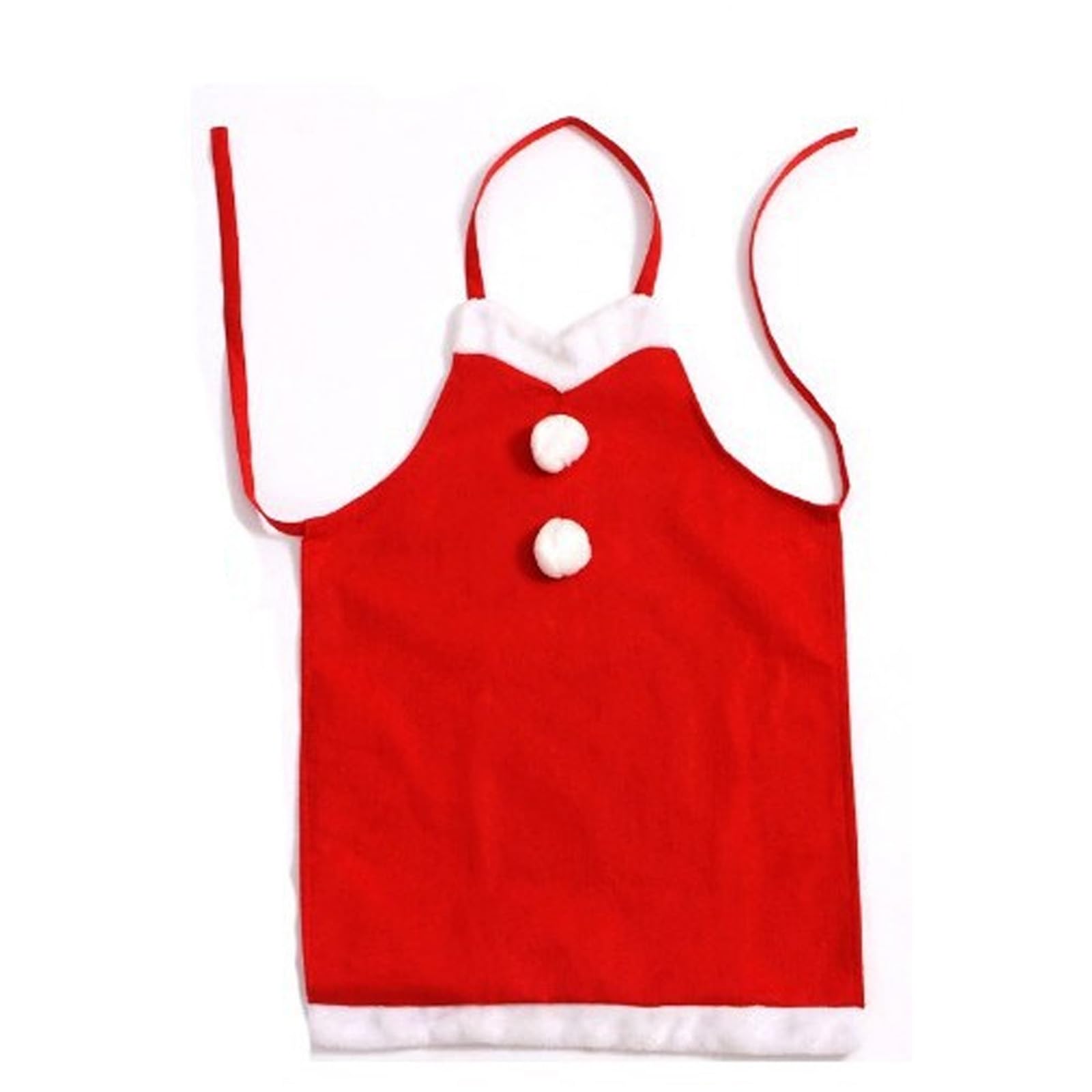 Costume di Babbo Natale vestito guanti da barba, grembiule per travestimento di Natale, festa
