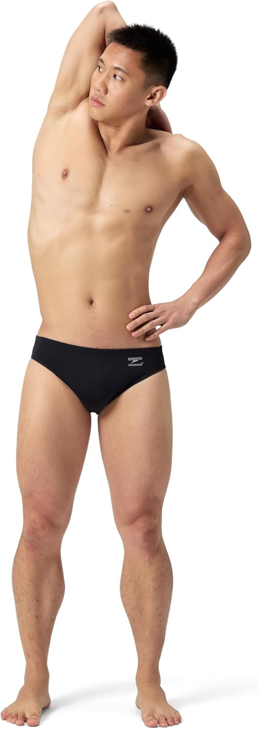 Speedo Men's Swimsuit Brief 2" Outseam Endurance+ Solid Adult Club Training