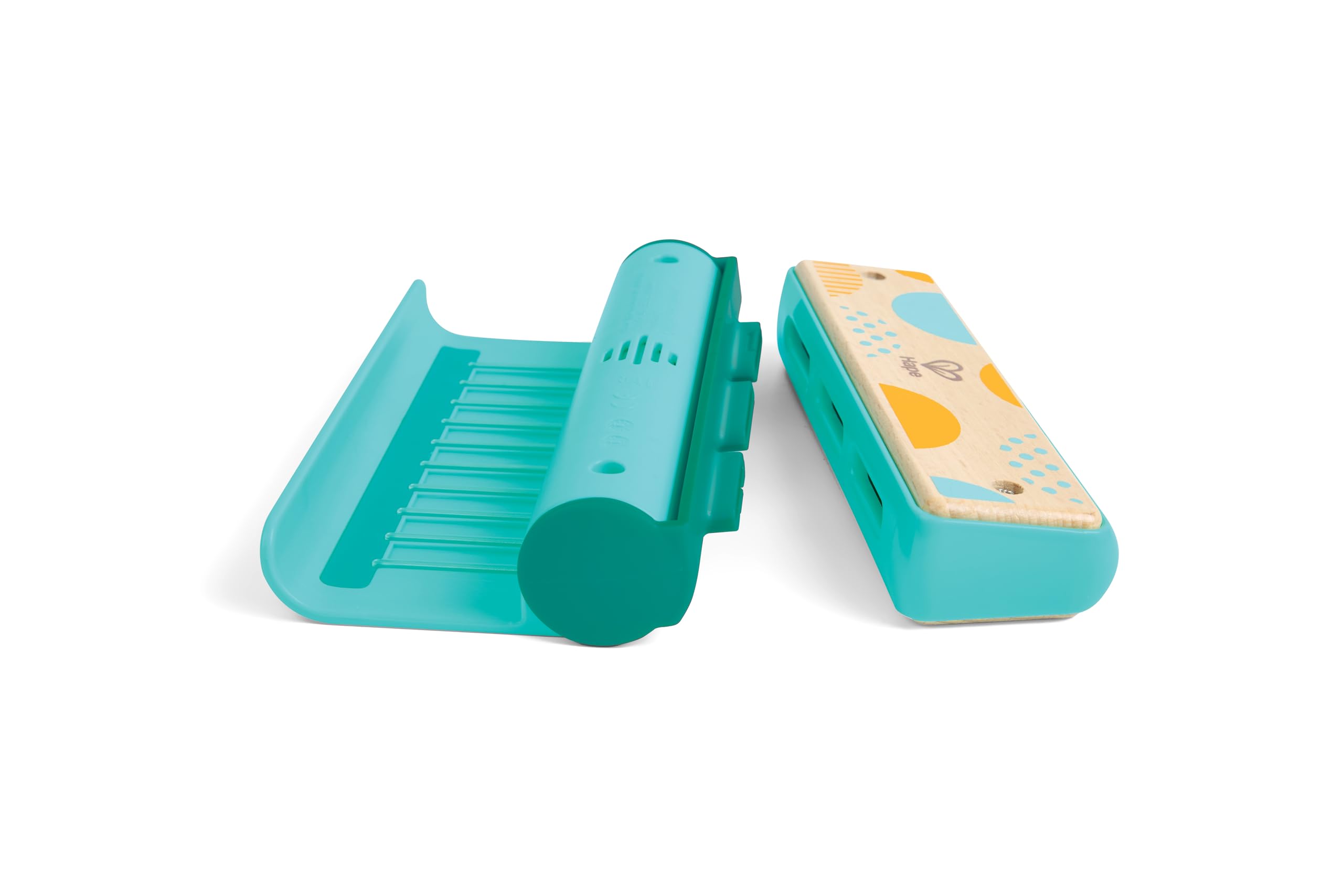 Hape Leuchtende Lern-Harmonica - Mundharmonika Musikspielzeug mit Licht für Kinder, Lerninstrument, fördert musikalische Früherziehung, Rhythmus, Motorik und Kreativität, für Kinder ab 3 Jahren
