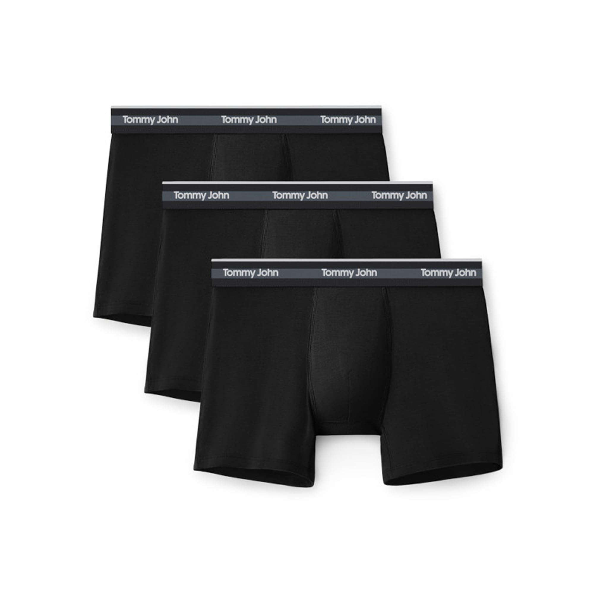 Men's Comfort Micro Trunk Boxer Brief Underwear - 4" 3-Pack, 4-Way Stretch, Stay-Put Waistband, Support Pouch