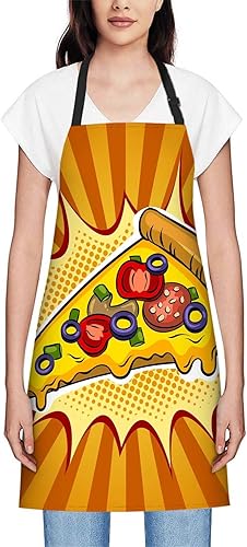 Miniatura 2 de oFloral Delantal para cocina casera 005, Pizza