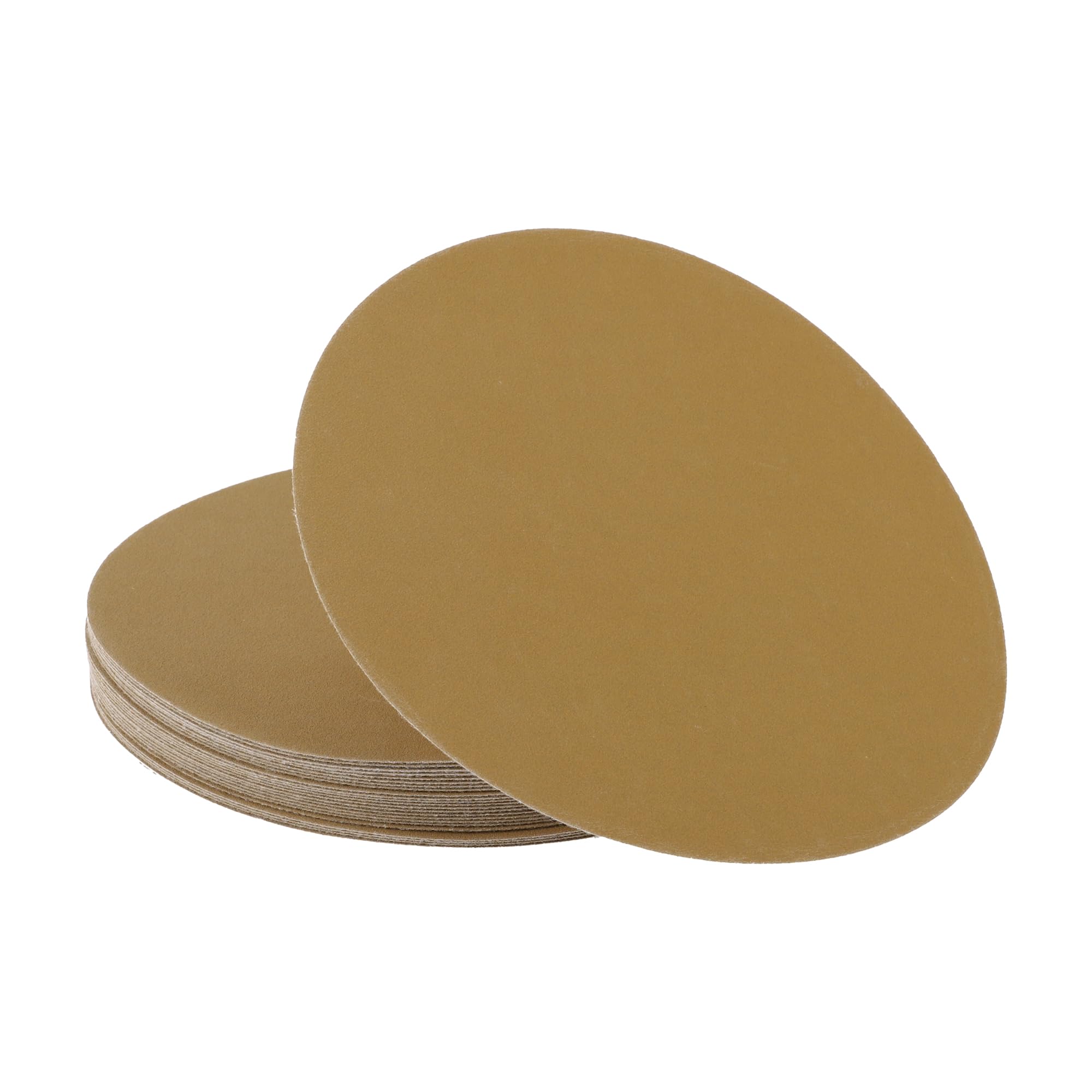 A ABSOPRO Sanding Discs 8 Inch 150 Grit Round Hook and Loop Sandpaper Aluminum Oxide Yellow 25 Pcs, 200mm/8"