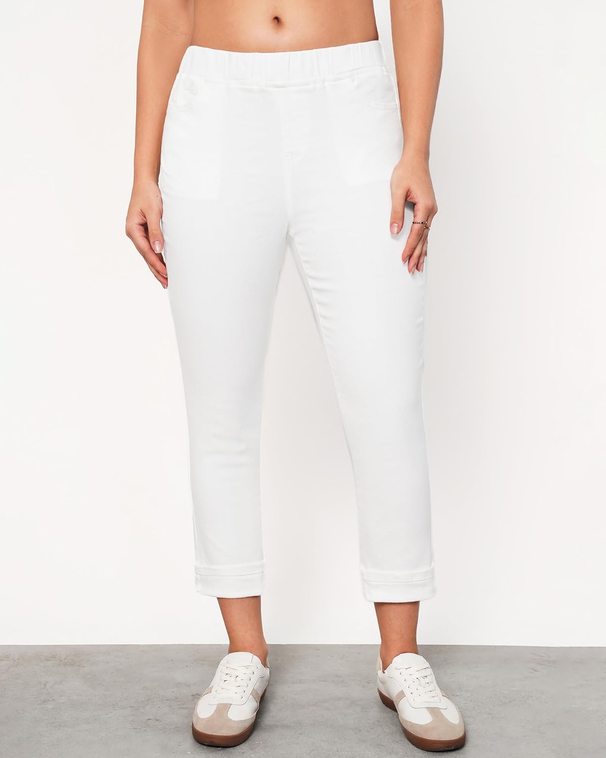 LookbookStore Women's High Waisted Capri Jeggings - Image 5