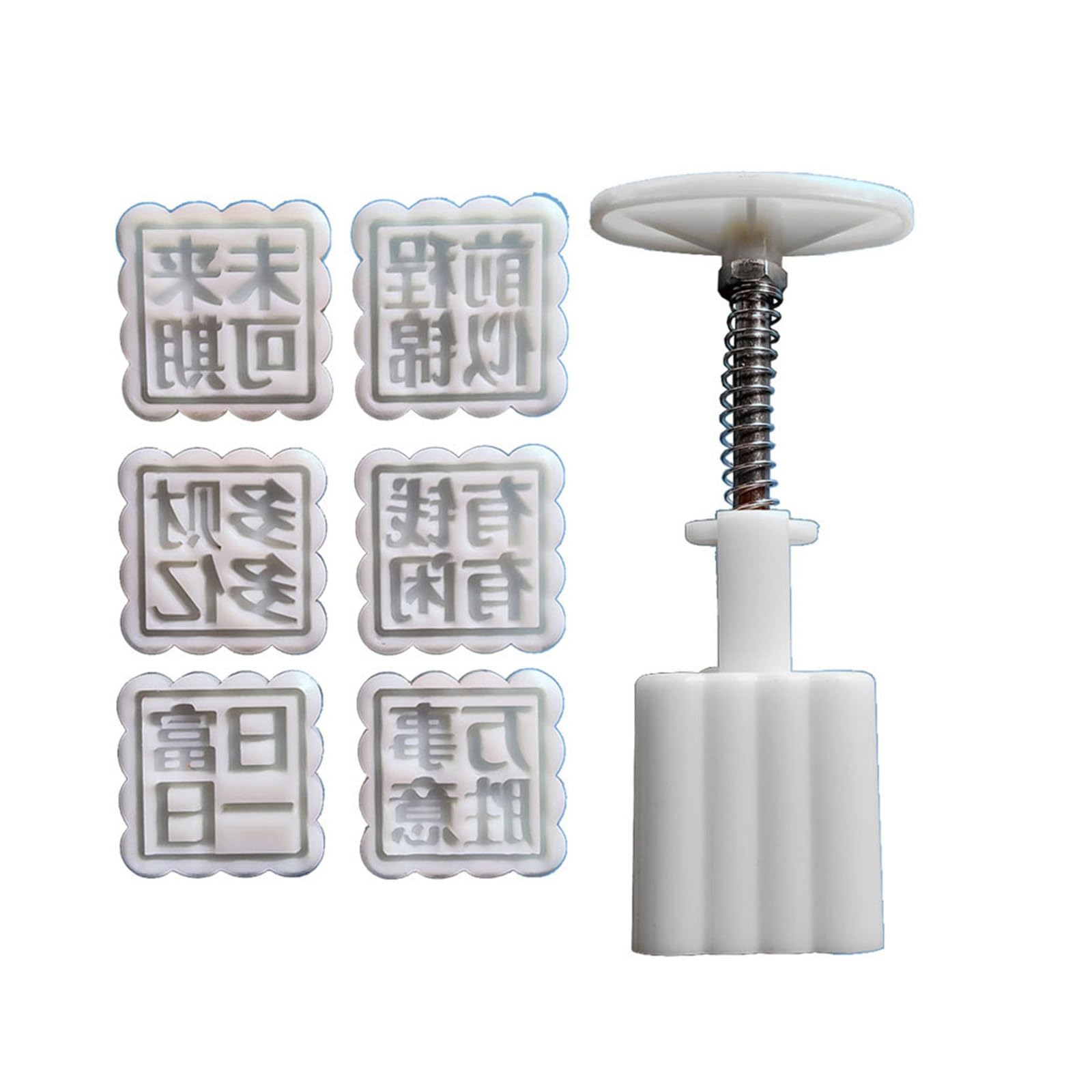Ldabrye Characters Pattern Dessert Press Molds Cookie Stamp Chinese MidAutumn Dessert Maker Decorating Tool for Cookie