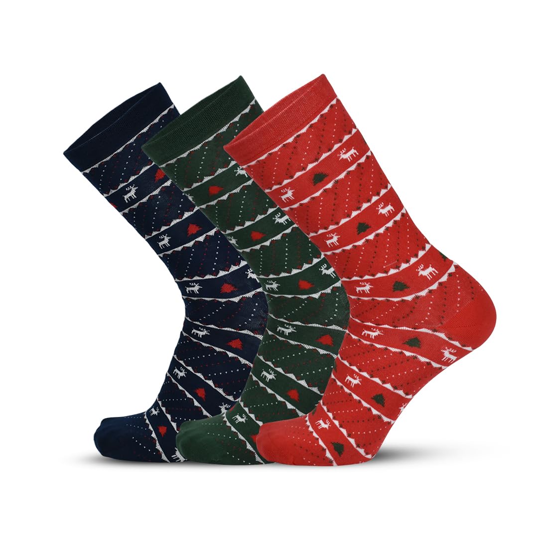 the sock street Printed Crew Socks For Men | Christmas & Party | Soft Cotton Calf Length, Colorful Socks Gift For Men, Anti-Microbial & Odour Free, Funky-picture-23