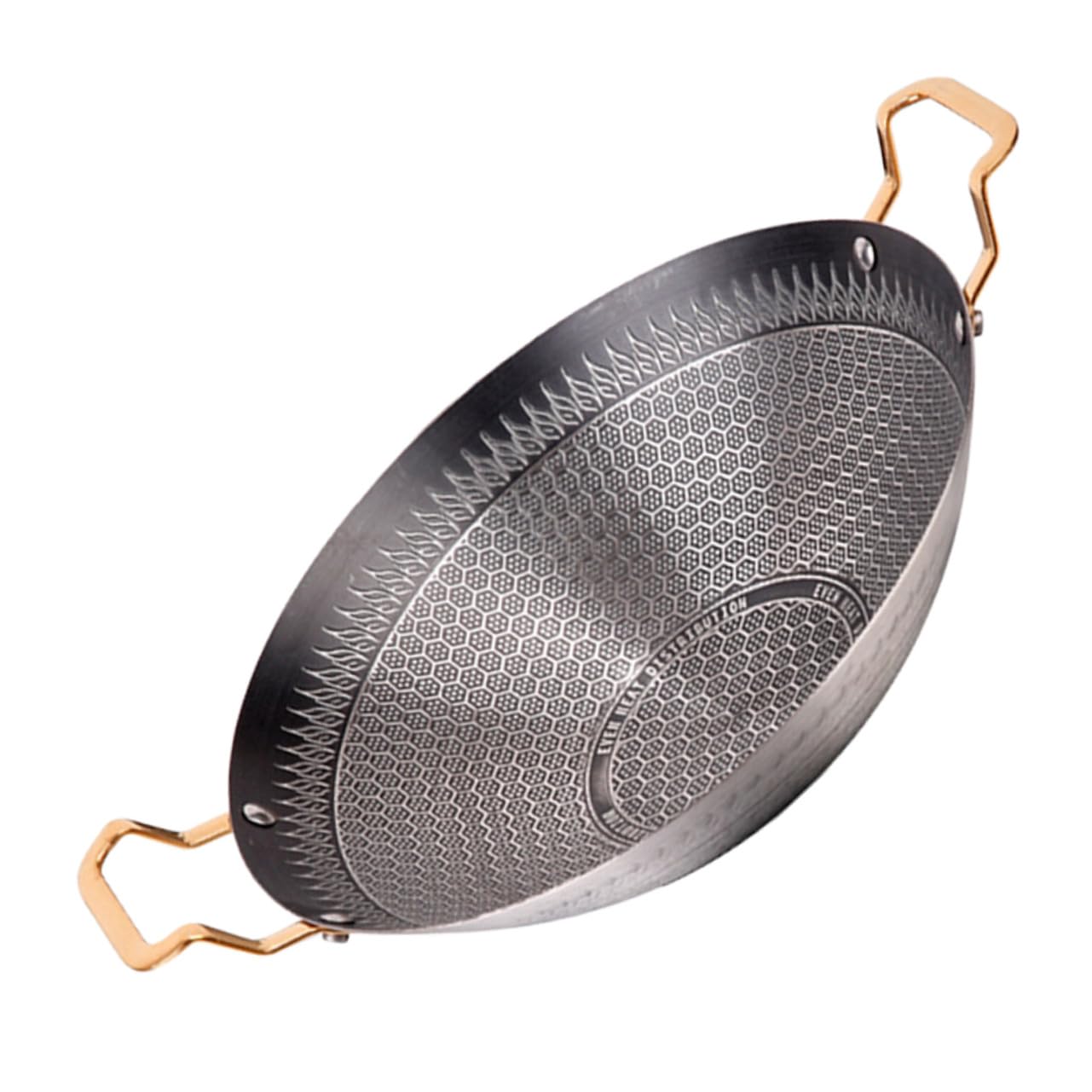 Pot pour hot pot convivial en acier inoxydable avec poignées pour repas de table