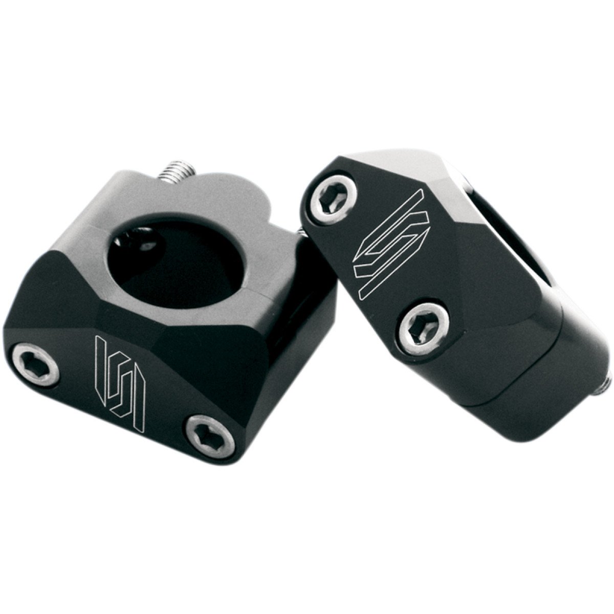 SCAR Uniwersalny zestaw do montażu kierownicy MOTO CROSS od 22 mm do 28 mm - czarny