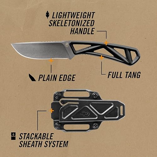 Miniatura 3 de Gerber EXO MOD KnifeSaw - Juego de mochilero para caza, color negro