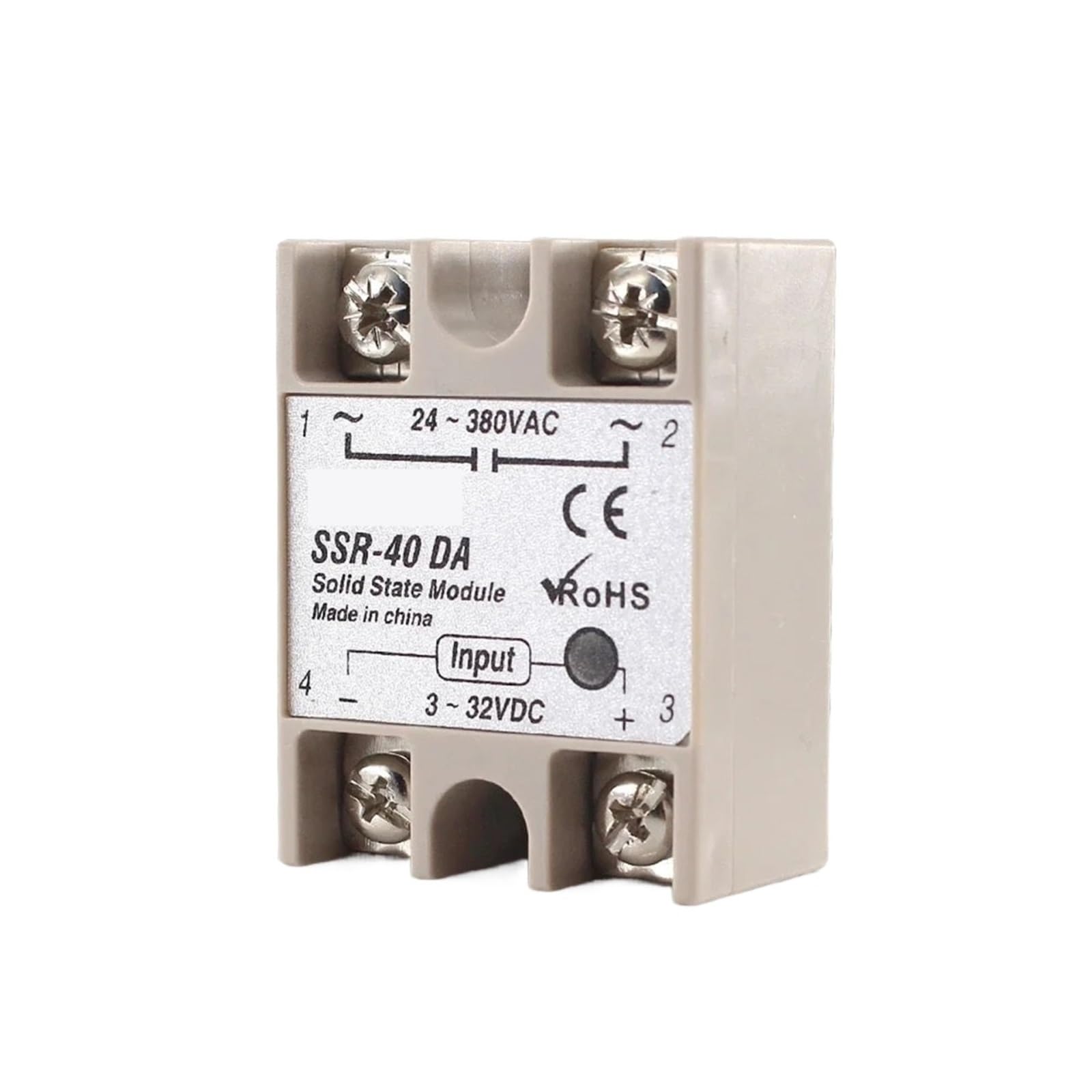 Relais Statique SSR-25A AC DC | Contrôle Entrée 3-32V Sortie 24-380V CA