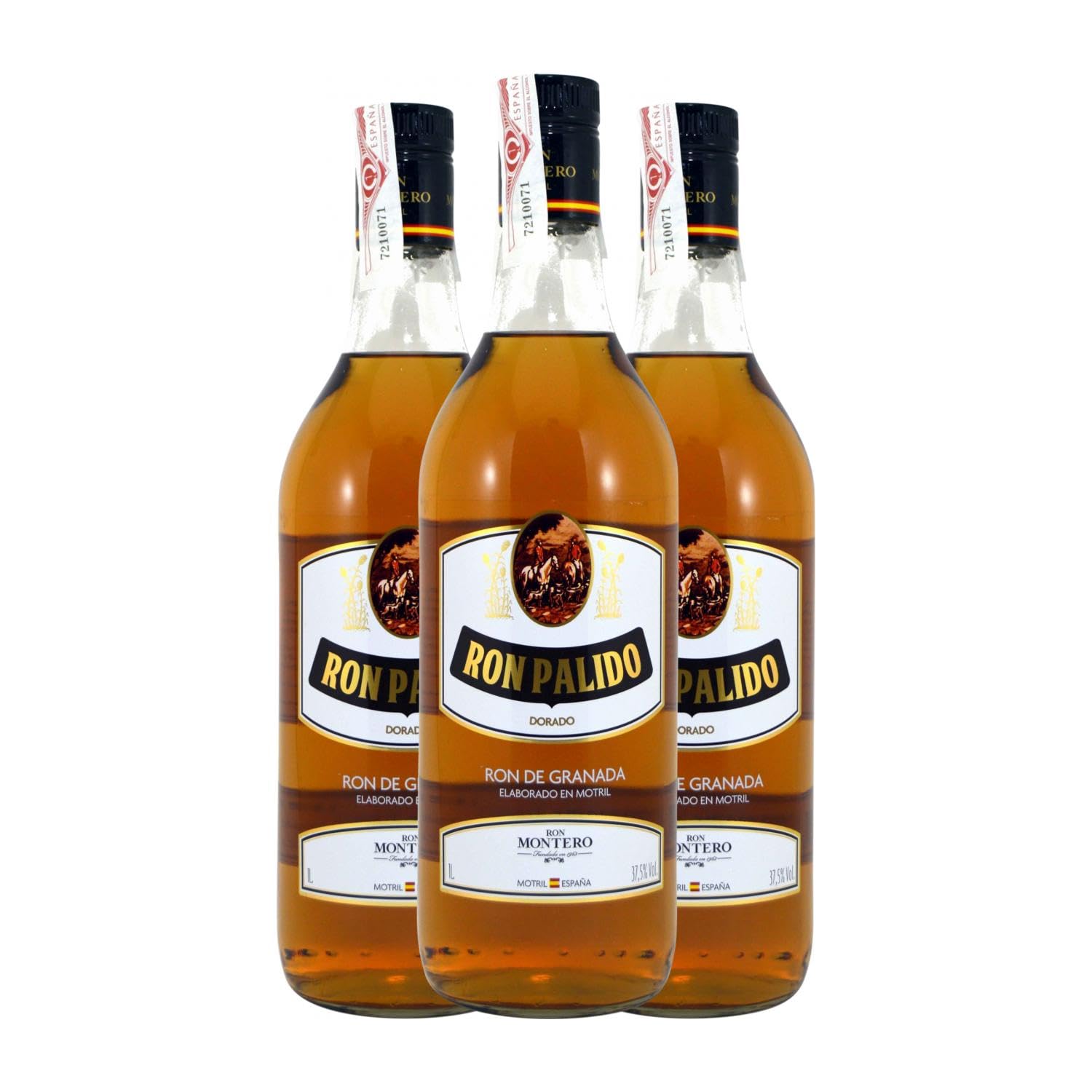 Ron Montero Palido Botella Misil 1 L (Caja de 3 Botella Misil de 1 L)