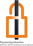 WD 4TB My Passport for Mac Portable External HDD with backup software and password protection, Blue - WDBA2F0040BBL-WESN
