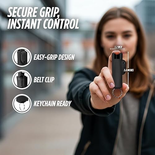 Miniatura 10 de Guard Dog AccuFire Gas pimienta con mira láser. Aerosol de gas pimienta rojo, para defensa personal de máxima potencia.