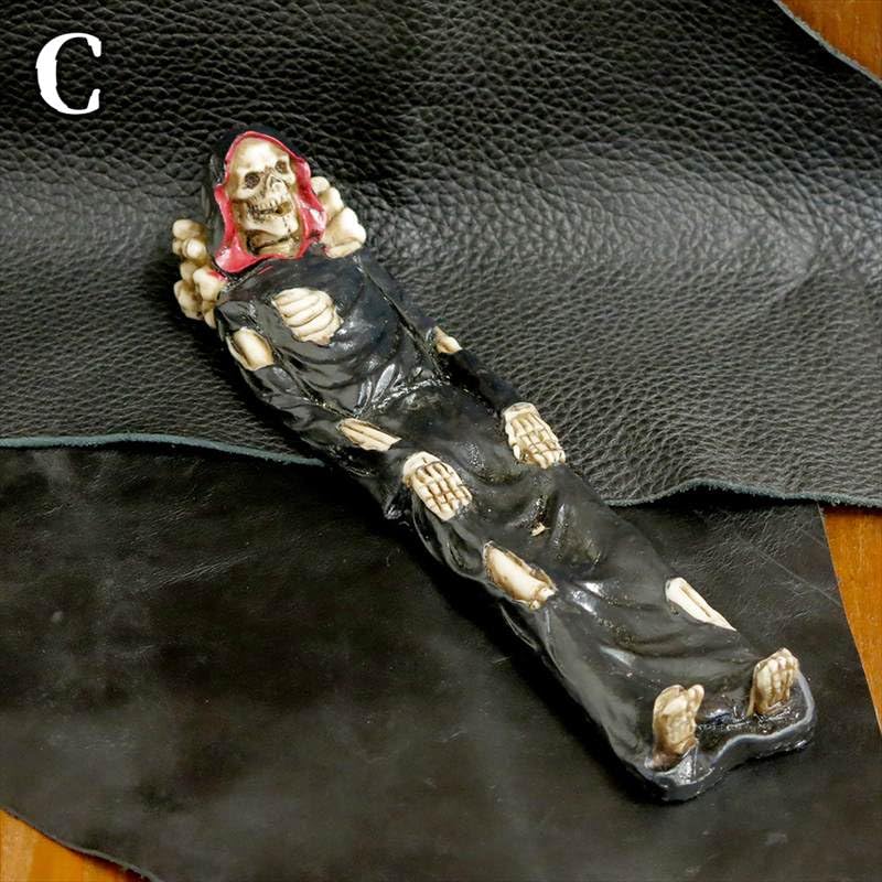 Amazon｜ドクロ お香立て おしゃれ スカル 骸骨 ガイコツ お香 線香