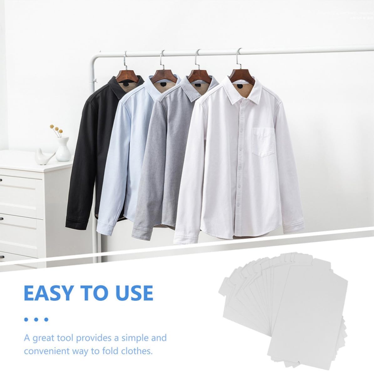 50pcs Paper Shirt Folding Board 22x36 a Laundry Organization image 3