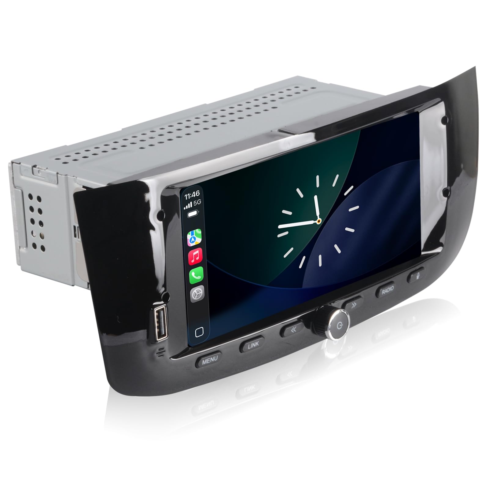 Autoradio Linux per Fiat Punto(2010-2016) Linea(2012-2015) con CarPlay Wireless e Android Auto, avvio in 2 secondi, comandi fisici tramite manopola, audio di livello OEM, installazione Plug & Play