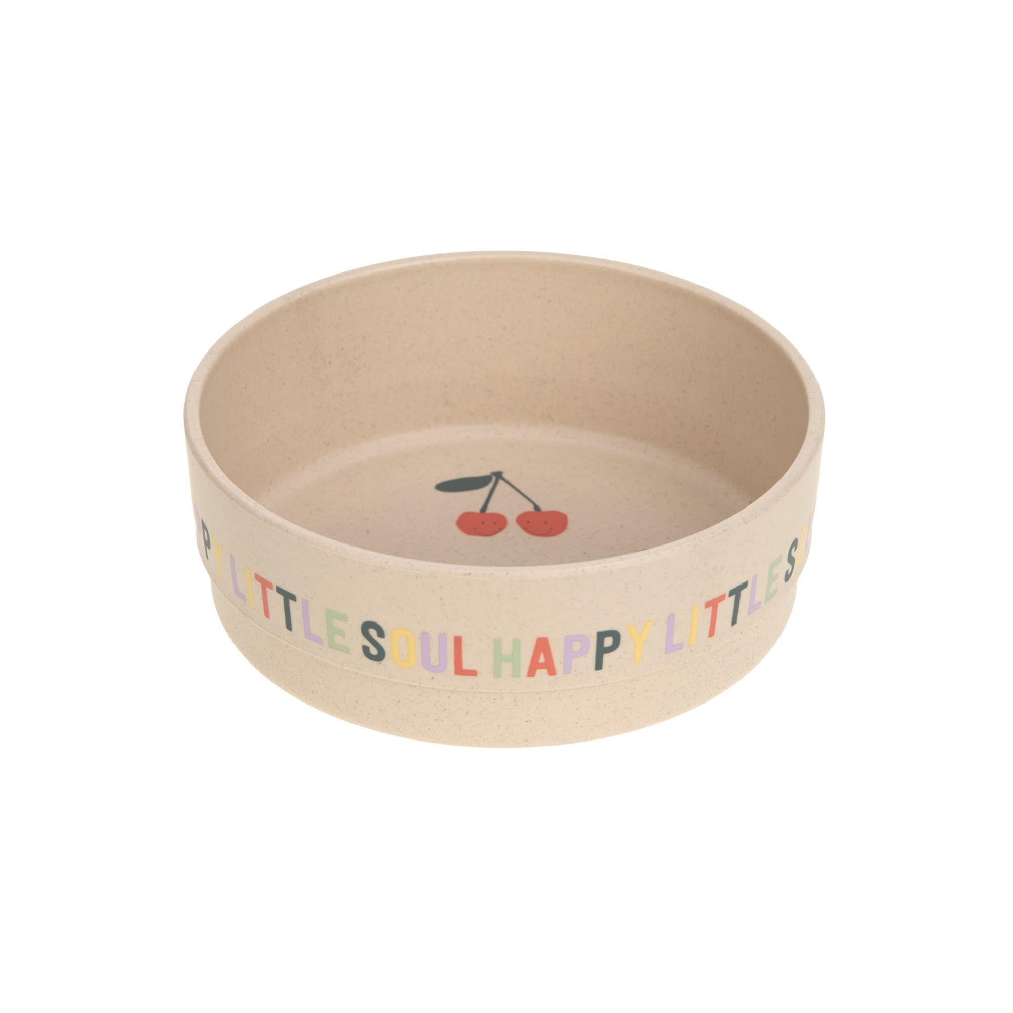 LÄSSIG Ensemble de vaisselle pour enfants (assiettes, tasses, bols, cuillères) sans mélamine, sans BPA, pour lave-vaisselle et micro-ondes/Dish Set Happy Fruits Cherry