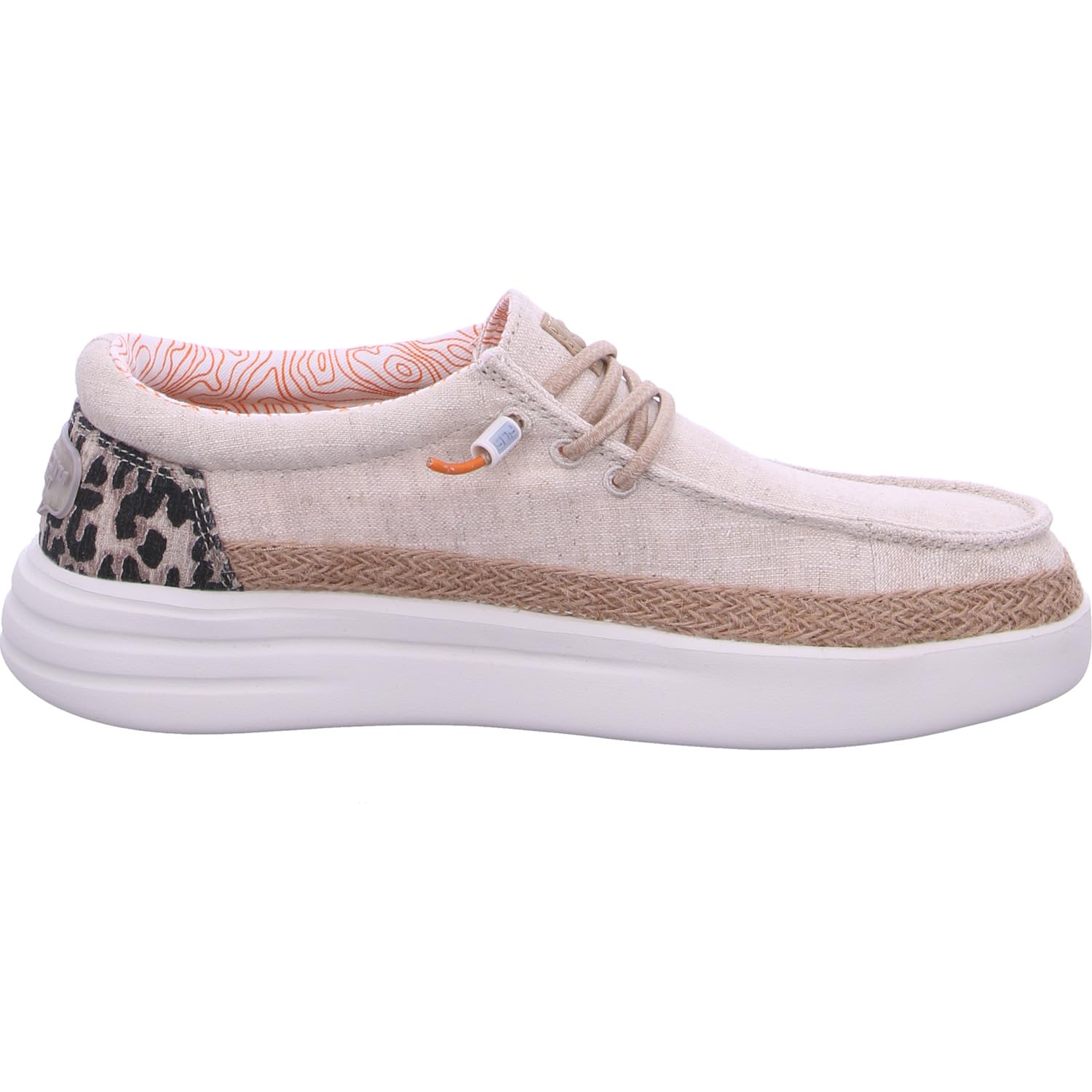 Fusion Leinenschuh Beige in Größe 39
