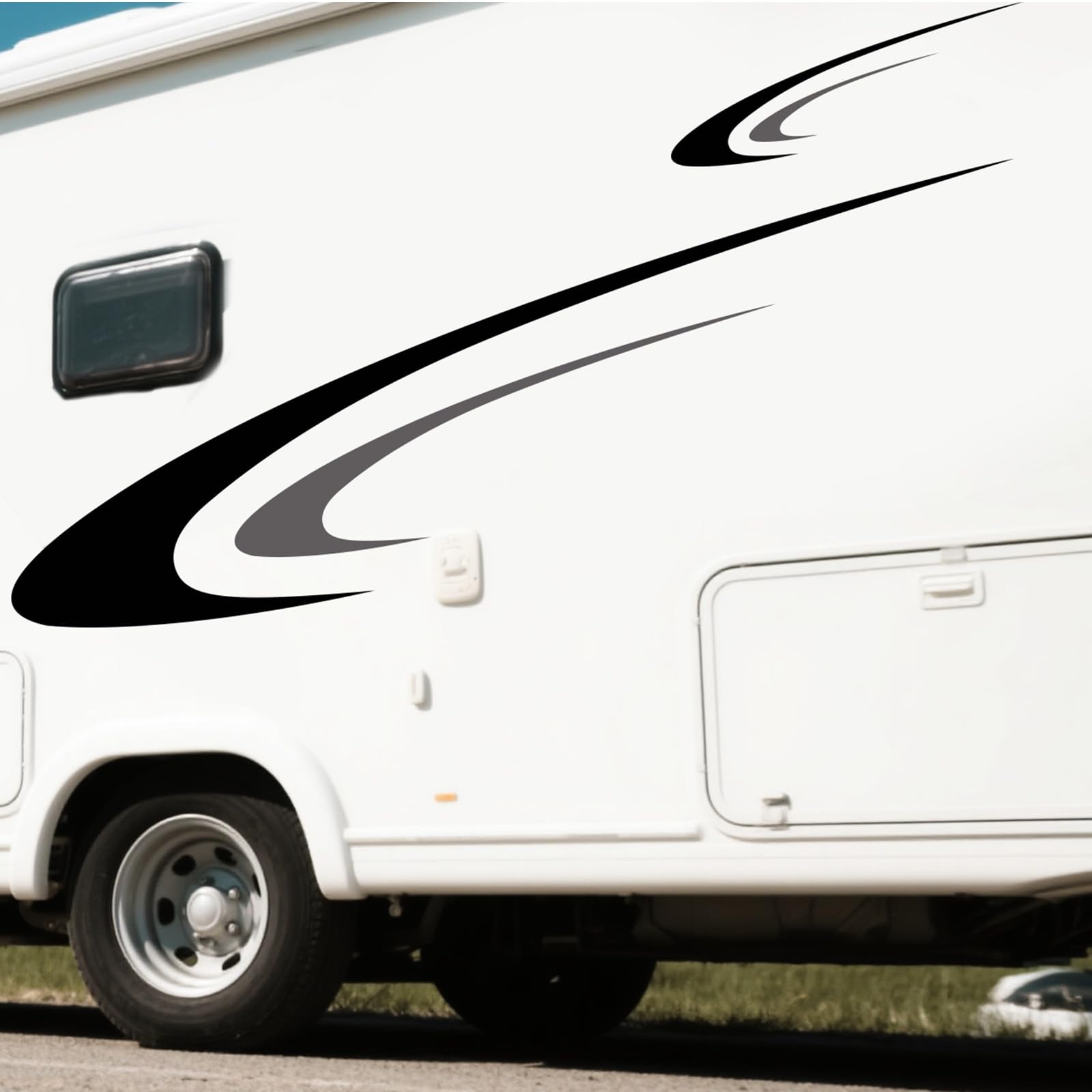 stickers voiture exterieur Grands autocollant camping car exterieur | stickers camping car exterieur Grands autocollants en vinyle pour carrosserie de voiture, Autocollant camping car, remorque