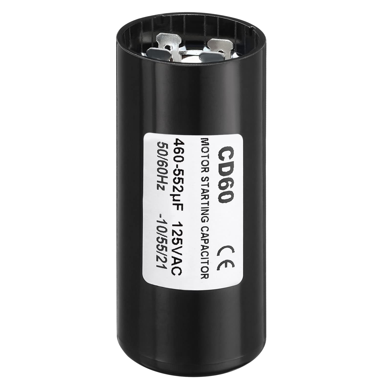 PATIKIL Condensatore Avvio Motore 460-552uF/Mfd 125V 50/60Hz CD60 Condensatore Marcia Condensatore Avviamento Motore per Avviamento Motore Elettrico