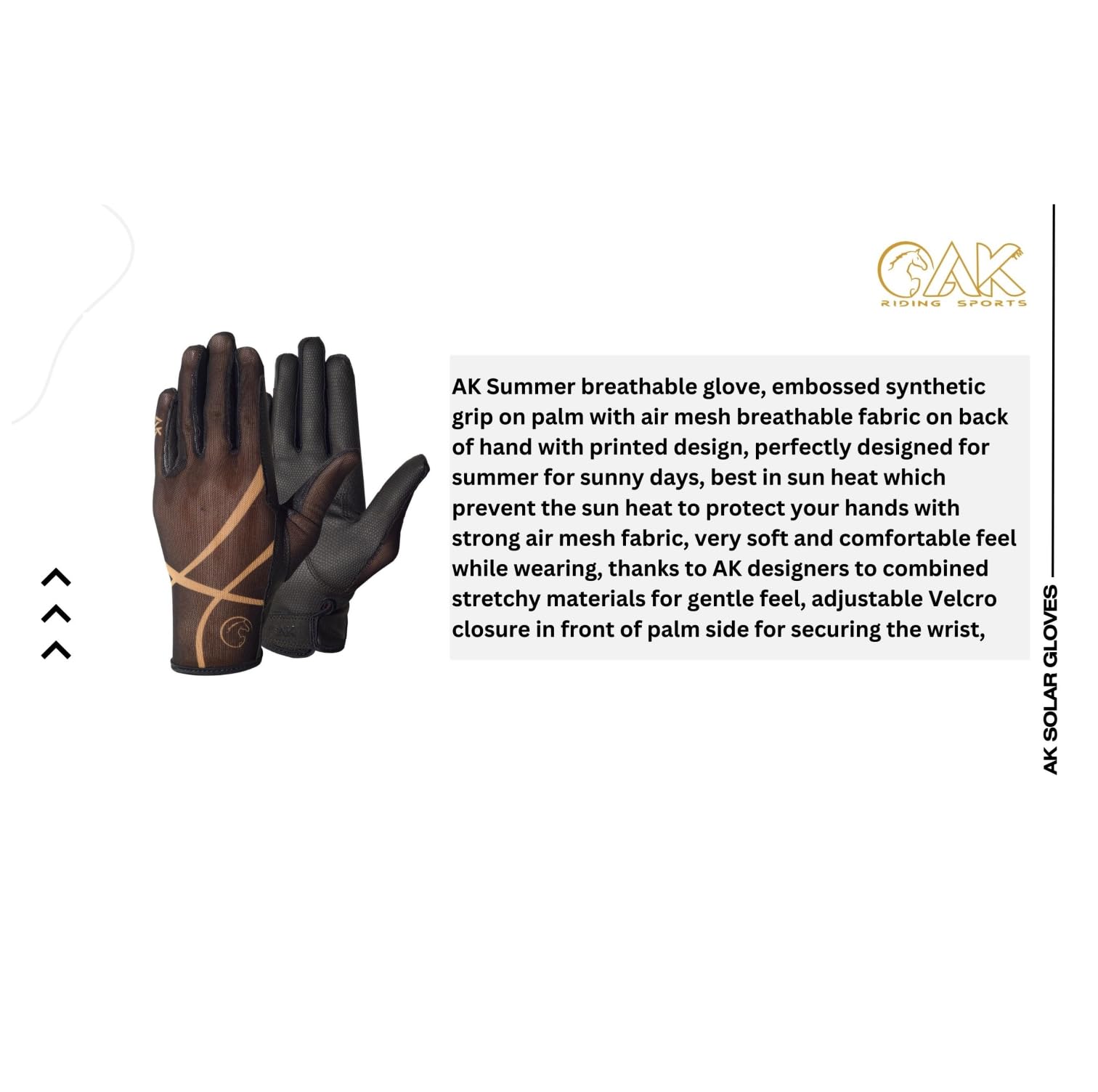 AK AKRS-7007 - Guantes de equitación transpirables de verano unisex y para uso diario