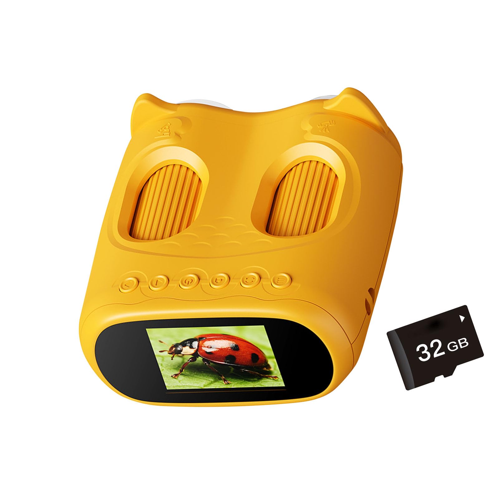 Hzbb Yellow Educational Device Microscope Camera Featuring Portable Design Rechargeable Battery