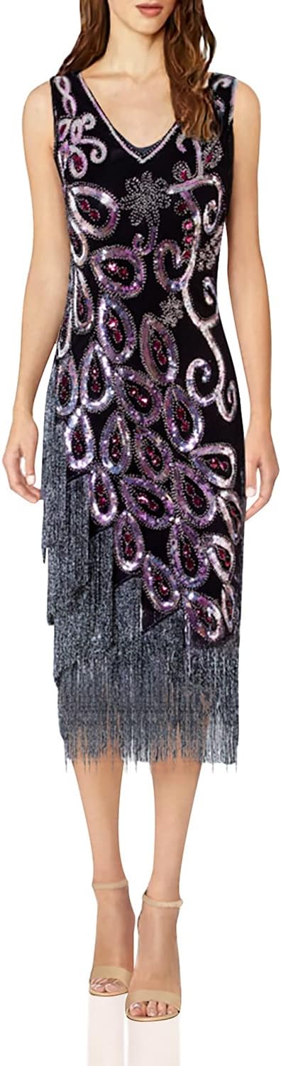 knee length flapper dress