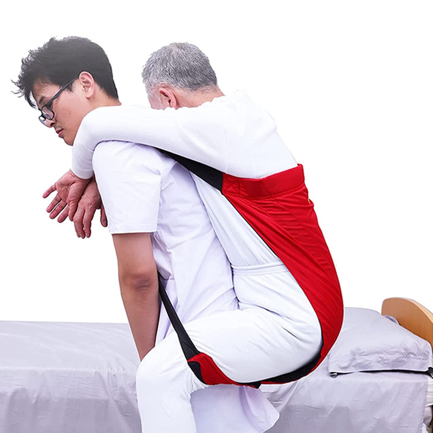 Sangle de Transport pour lève-Personne, Chaise d'évacuation d'urgence, pour Les Personnes âgées, pour Monter et descendre Les escaliers en Fauteuil Roulant