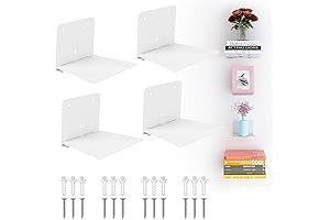Fentec Invisible Floating Bookshelf with Heavy-Duty Wall Mount - Your Discreet Book Organization Solution