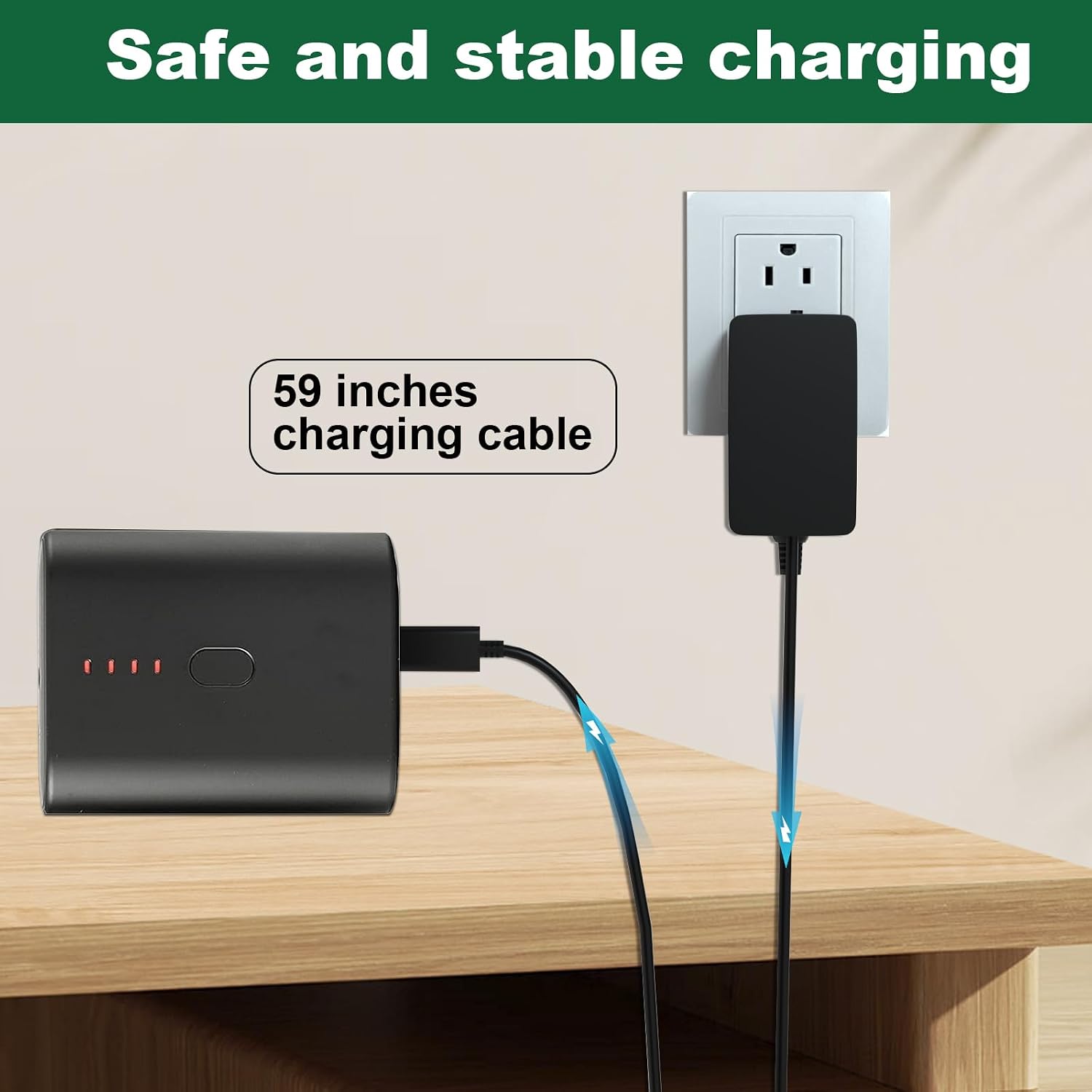 5V Heated Vest Battery Charger for ORORO Heating Jackets, Hoodies, Hand Muff, Seat, Socks, Scarf, Gloves Rechargeable Electric Clothes Replacement Power Adapter Cord