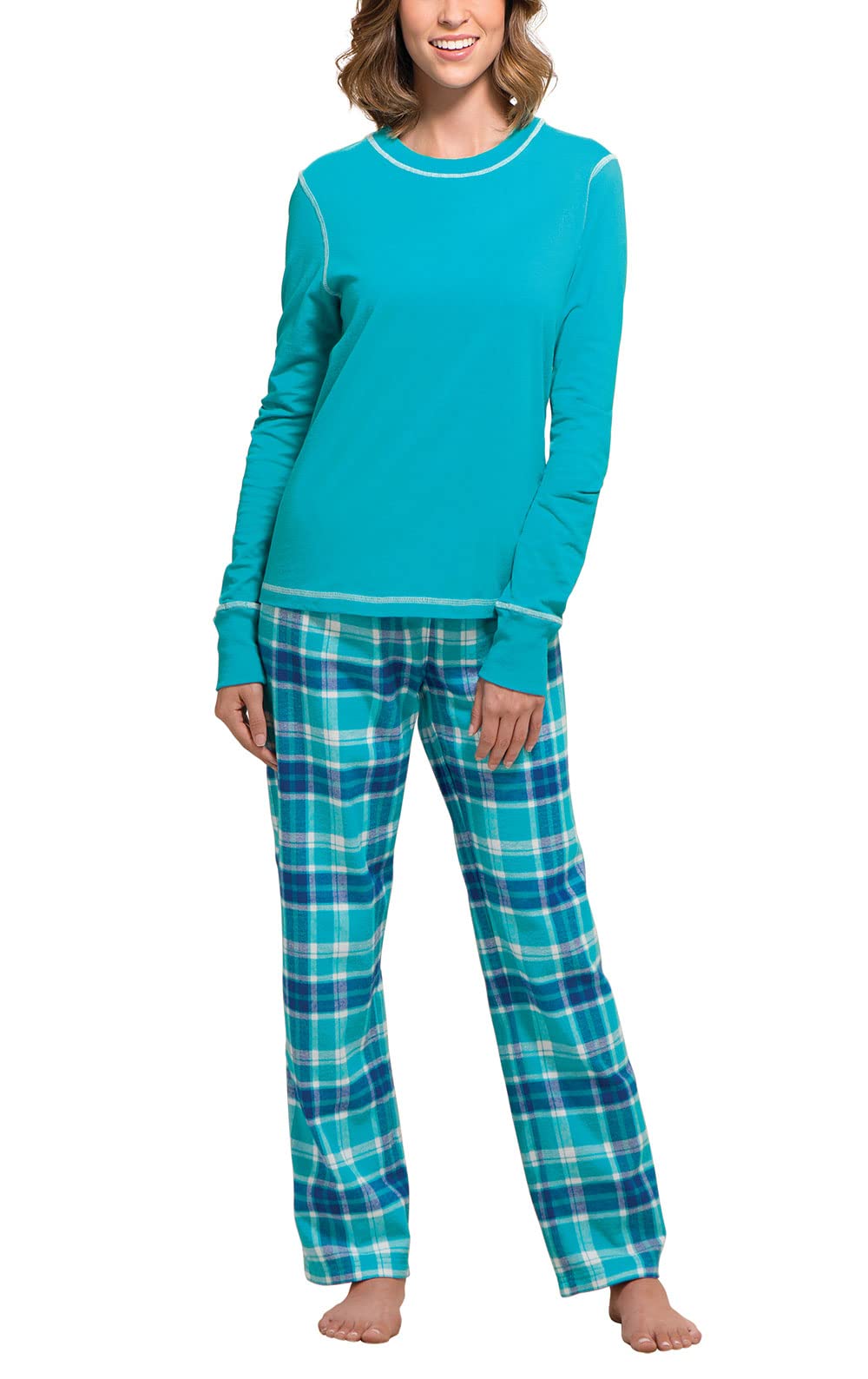 PajamaGram Winter Pajamas For Women - Plaid PJs Flannel Pants