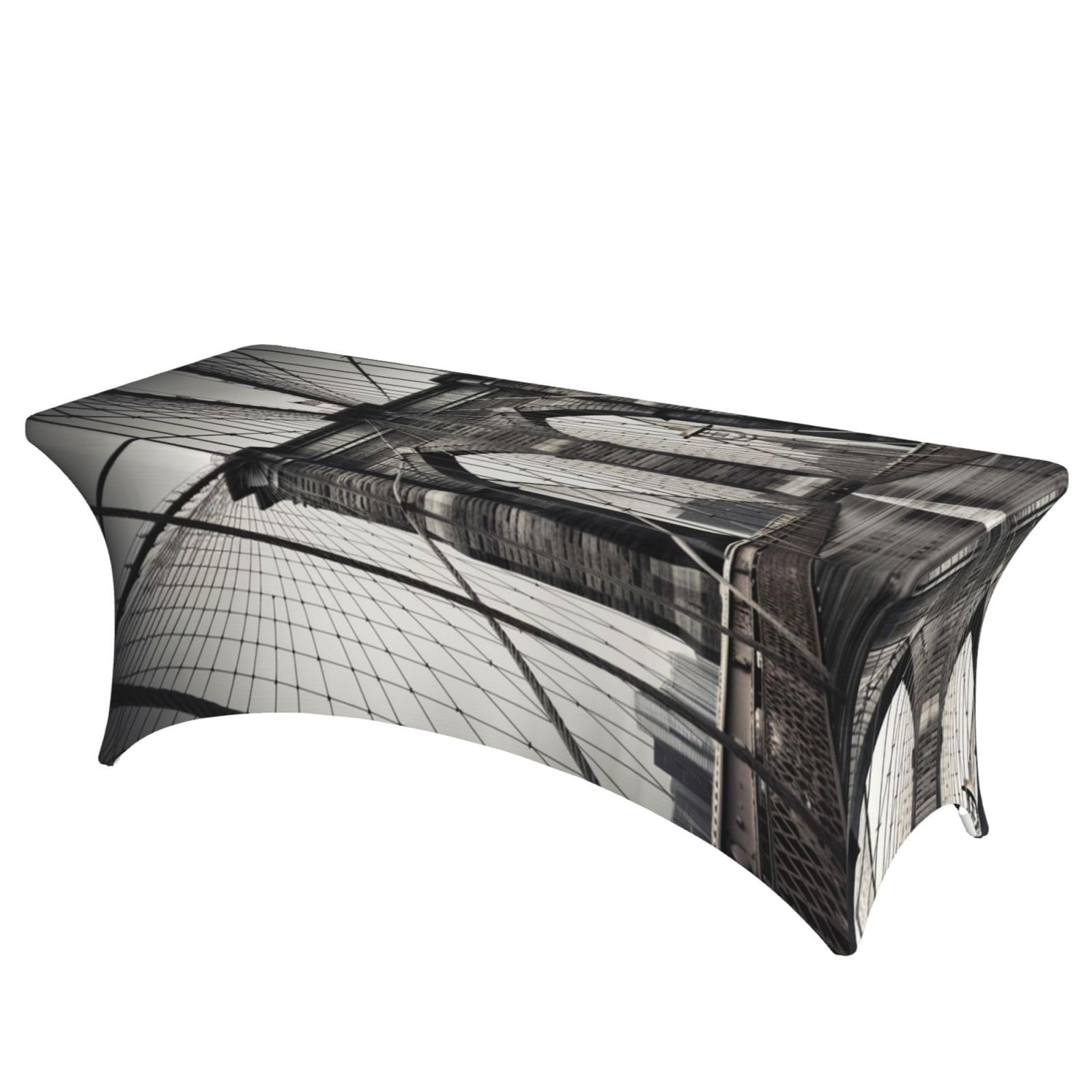 Nappe de table extensible anti-plis 1,8 m pour table rectangulaire extérieure