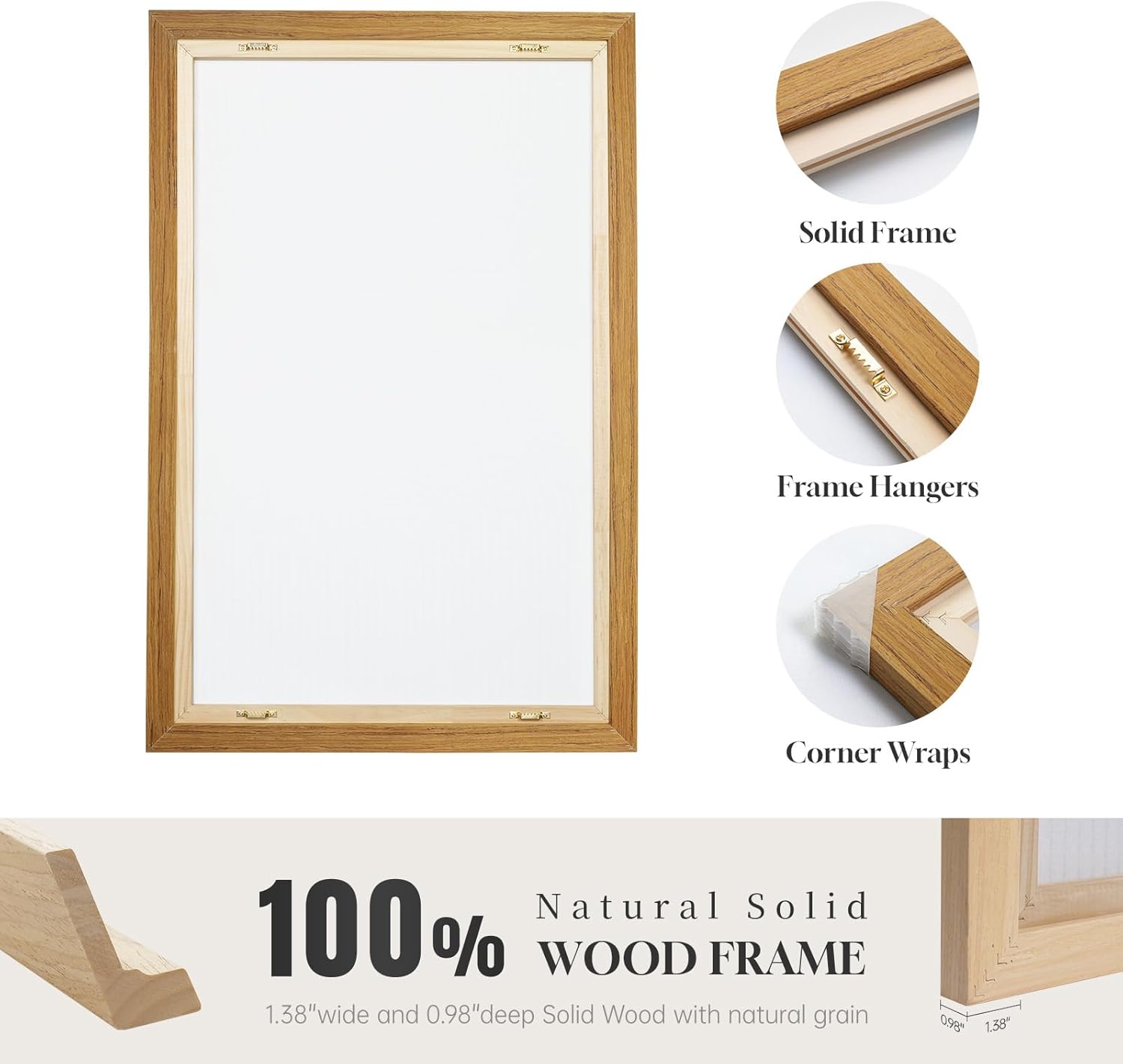 Framed Van Gogh Wall Art, Daubigny’s Garden Canvas Print, Vintage Impressionist Landscape Painting with Flowers and Greenery for Living Room Bedroom Office Wall Decor, 12x16 Inch