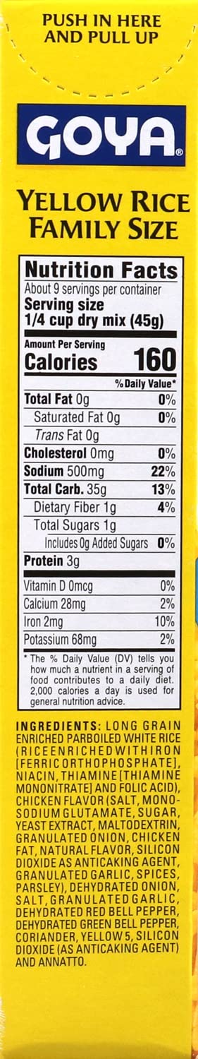 Goya Yellow Rice Mix Family Pack, 14 oz, 2-Pack