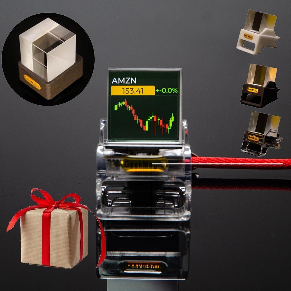 Amazon.co.jp: Geekmagic ホログラムキューブディスプレイ、ミニ3D透明