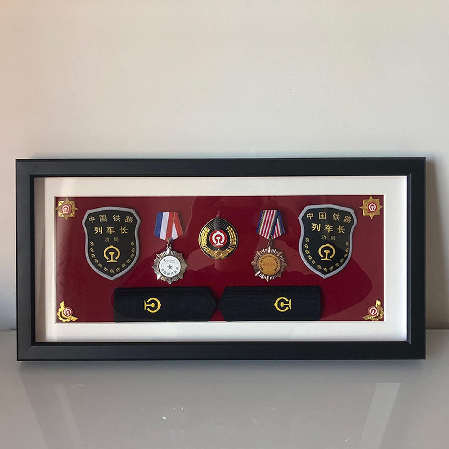 Wooden Medal Display Case,for Medals/Decorations,Pins,Badges,Medal