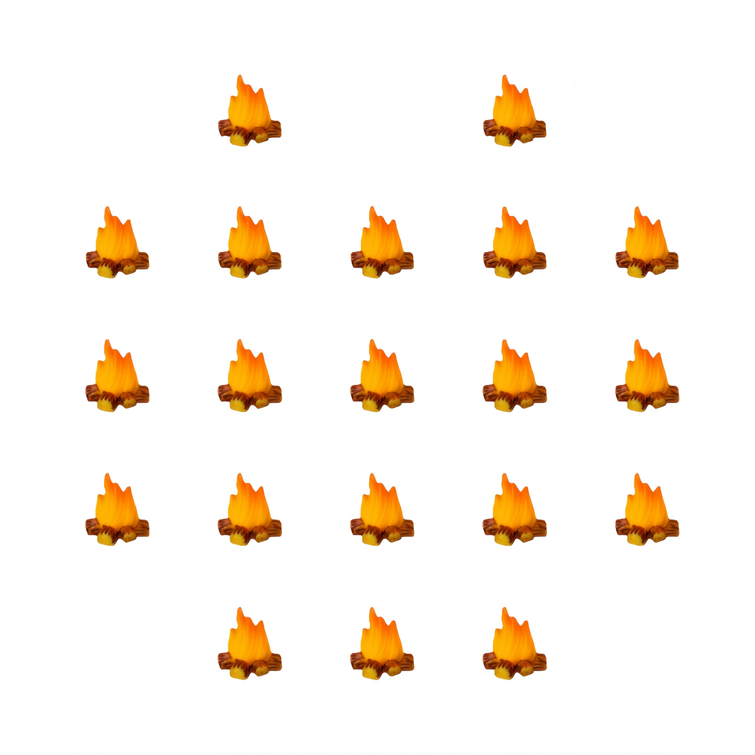 20pcs Miniature Campfire Fire Ornament Fake Realistic Mini Fire Model Handicraft for Dollhouses Bonfire DecorationDIYHouseDecoration Mini HouseAccessories forParties Gardens and CreativeDisplays (20)