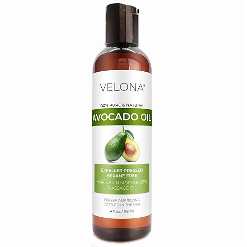 Miniatura 8 de velona Aceite de aguacate de 32 onzas  Aceite portador 100% puro y natural  Refinado, prensado en frío  Cuidado del cabello, cuerpo y piel  Úselo