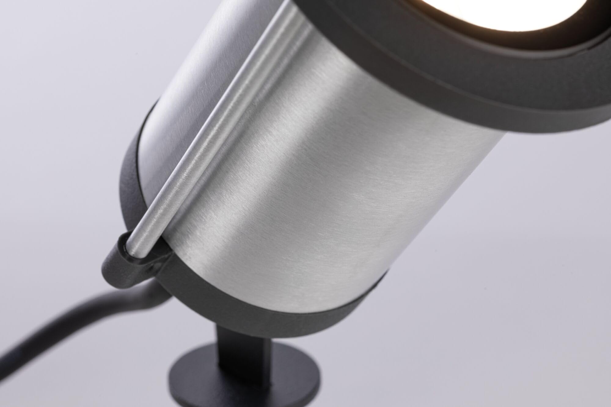 Paulmann 94285 Luminaire d'extérieur LED Plug & Shine spot Classic incl. 1x5,1 watts IP65 Protection contre les immersions Anthracite Éclairage de jardin Métal Blanc chaud 3000 K