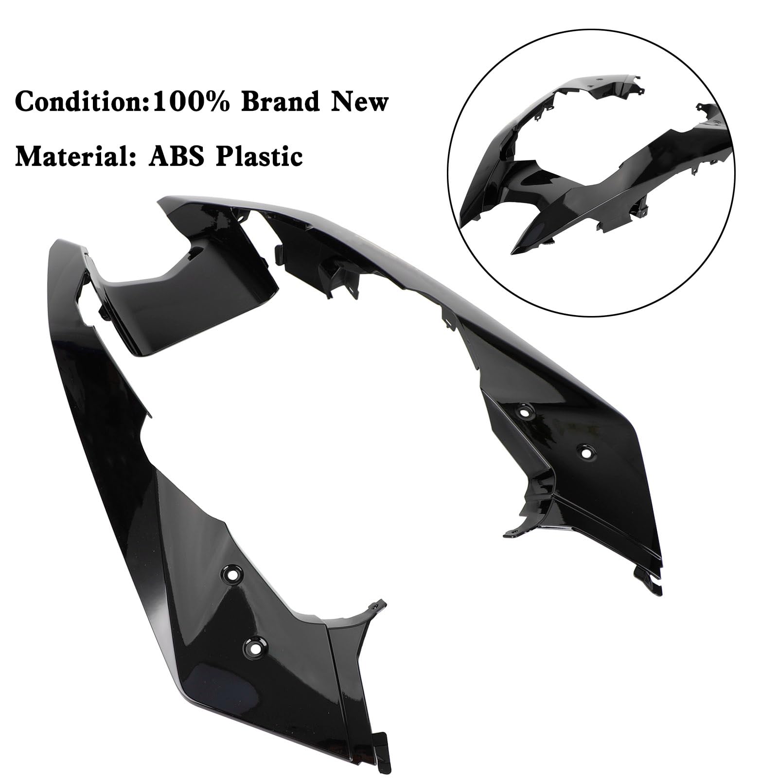 Topteng Front Nose Fairing Beak Fender Cover Apto para BMW R1200GS ADV 2014-2018 Black