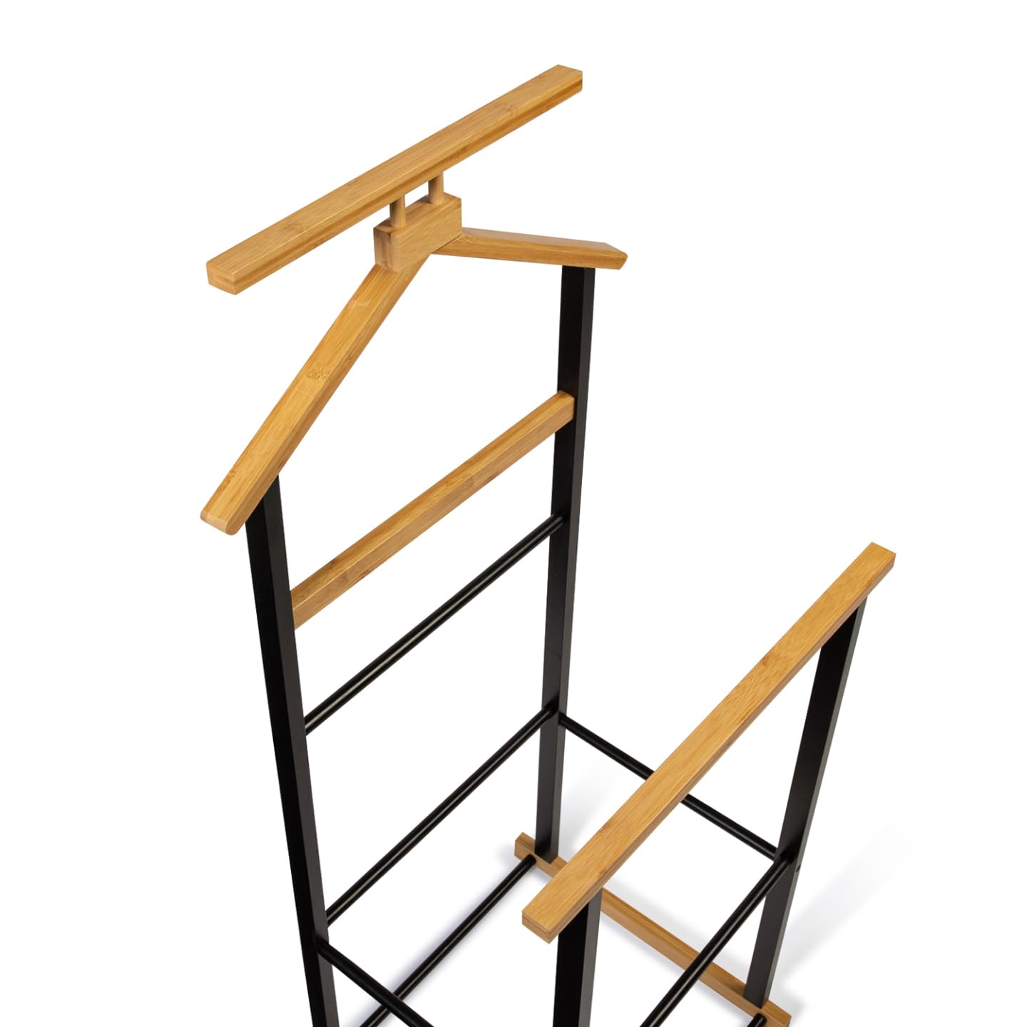 Indossatore Appendiabiti in Legno di Faggio Salvaspazio Noce 5x44,5x97