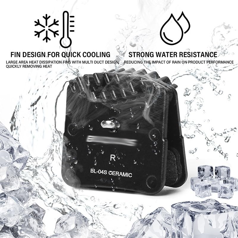Pastillas de freno de disco de cerámica para bicicleta, pastillas de freno hidráulicas compatibles con H03A D03S, pastillas de freno de disco de bicicleta compatibles con M640, M820, M8120