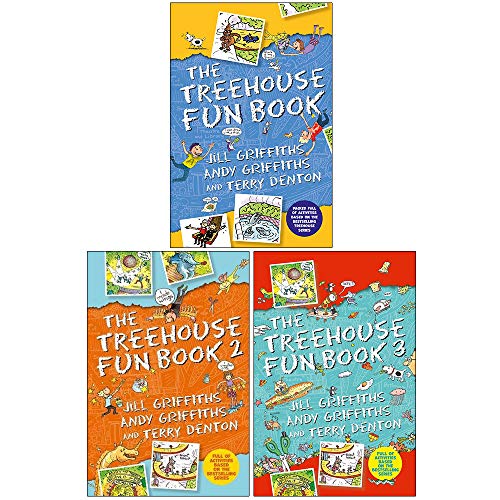 Treehouse Fun Books Series 1-3 Books Collection Set By Andy Griffiths