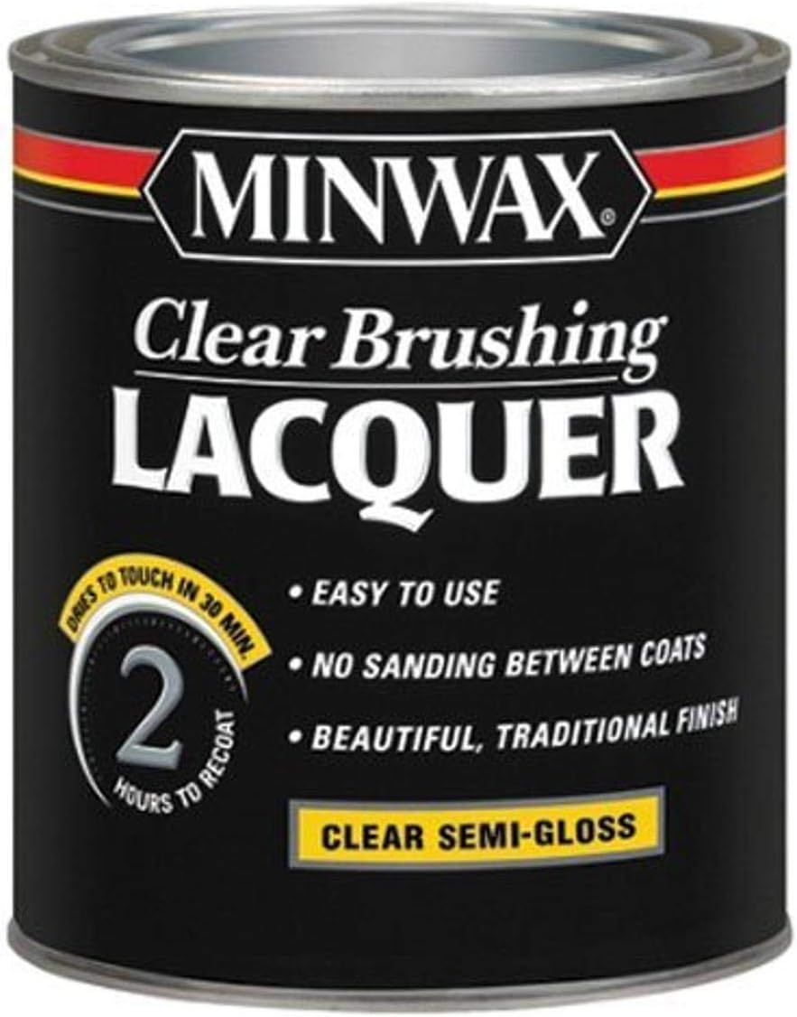 Minwax Brushing Lacquer 155000000, Quart, Clear